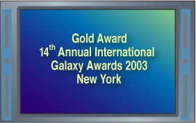 Gold Award 14th Annual International Galaxy Awards 2003 New York