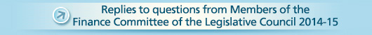 Replies to questions from Members of the Finance Committee of the Legislative Council