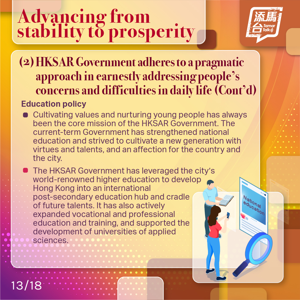 【Go from strength to strength✨】 
					Today marks the 27th anniversary of the establishment of the Hong Kong Special Administrative Region 🎊. An article titled “Impressive and Major Achievements of the Implementation of ‘One Country, Two Systems’ since Hong Kong’s Return to the Motherland - Continuously Demonstrating Immense Superiority of ‘One Country, Two Systems’” by Chief Executive John Lee is published. Learn more about it from the link below 👇🏻👀 